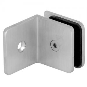 90 Degree Square Glass Clamp With Round Corner