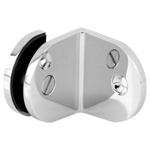 90 Degree Round Glass Shelf Bracket 