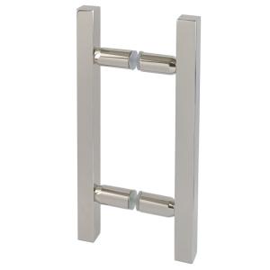 H Type Glass Door Handle Stainless Steel