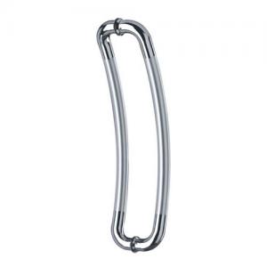 Stainless Steel Curved glass pull handle