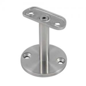 Stainless Steel Glass accessories flat rail support tube flat metal bracket