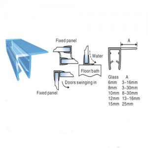 Environmental PVC Vinyl Glass Shower Door Seal