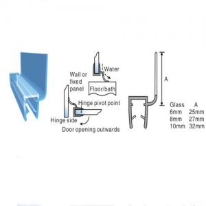 PVC Seals/Translucent Sealing Strip For Sliding Door/Shower Door/Glass Door China Factory